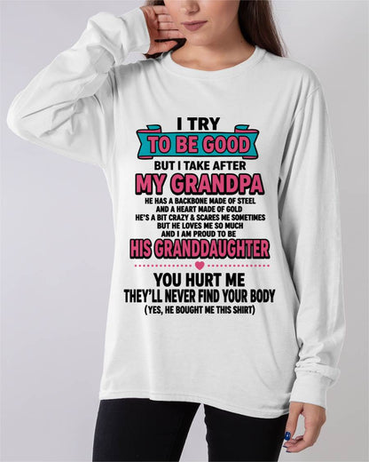 I TRY TO BE GOOD BUT I TAKE AFTER MY GRANDPA - FROM GRANDPA - TLEE00 (SKU2606-212-00)