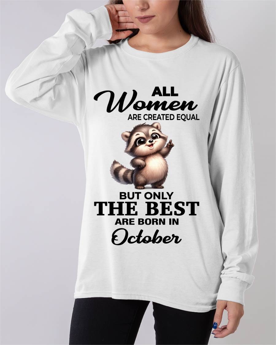 OCTOBER BORN WOMEN ARE THE BEST - FOR WOMEN - TLEE10 (SKU2604-78-10)