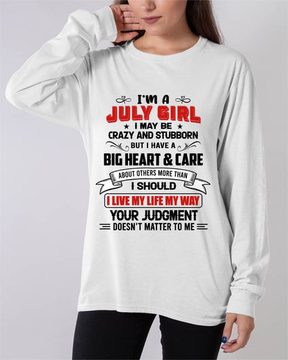 JULY - MY LIFE, MY RULES, AND I STAND BY EVERY CHOICE I MAKE - FOR WOMEN - TLEE07 (SKU26T-01239-07)