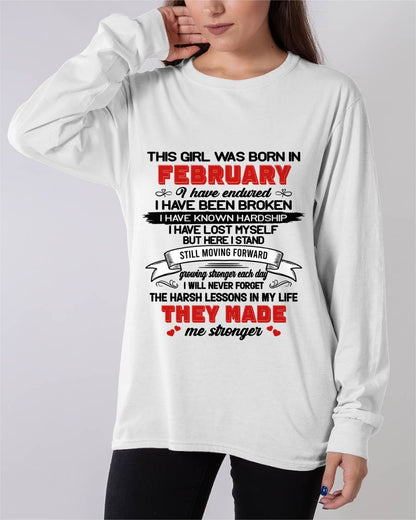 FEBRUARY - EVERY HARD LESSON MADE ME STRONGER - FOR WOMEN - TLEE02 (SKU2602-22-02)