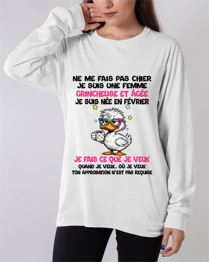JE SUIS UNE FILLE DE FÉVRIER - POUR FEMME - TLEE02 (SKU2604-117-02)