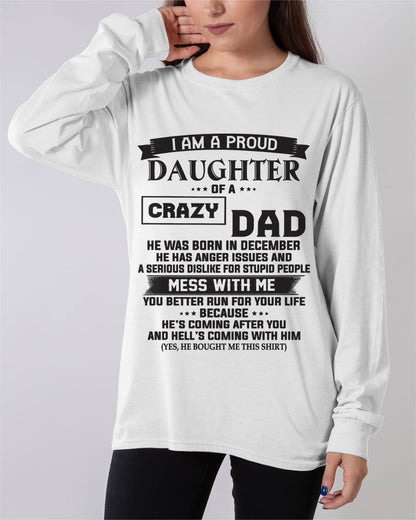 DECEMBER - I AM A PROUD DAUGHTER OF A CRAZY DAD - FROM DAD - TLEE12 (SKU10-96-12)