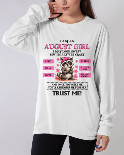 AUGUST GIRL - I MAY LOOK SWEET BUT I’M A LITTLE CRAZY - FOR WOMEN - TLEE08 (SKU2603-80-08)