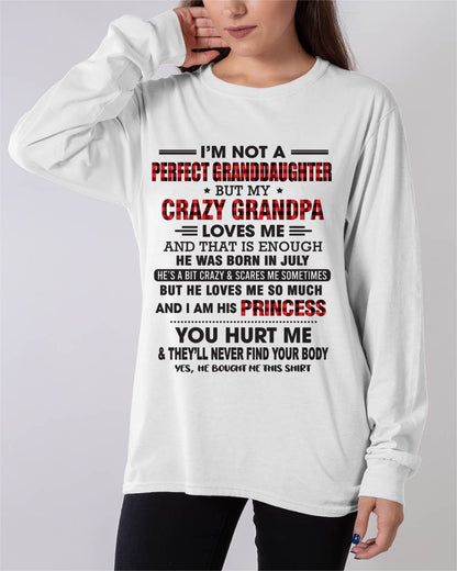 JULY - I MAY NOT BE PERFECT, BUT I’M ALWAYS LOVED BY MY GRANDPA - FROM GRANDPA - TLEE07 (SKU26T-01285-07)