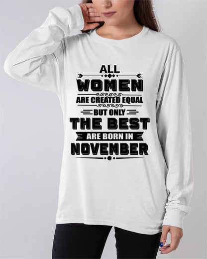 NOVEMBER GIRL – ALL WOMEN ARE CREATED EQUAL - FOR WOMEN - TLEE11 (SKU2604-50-11)
