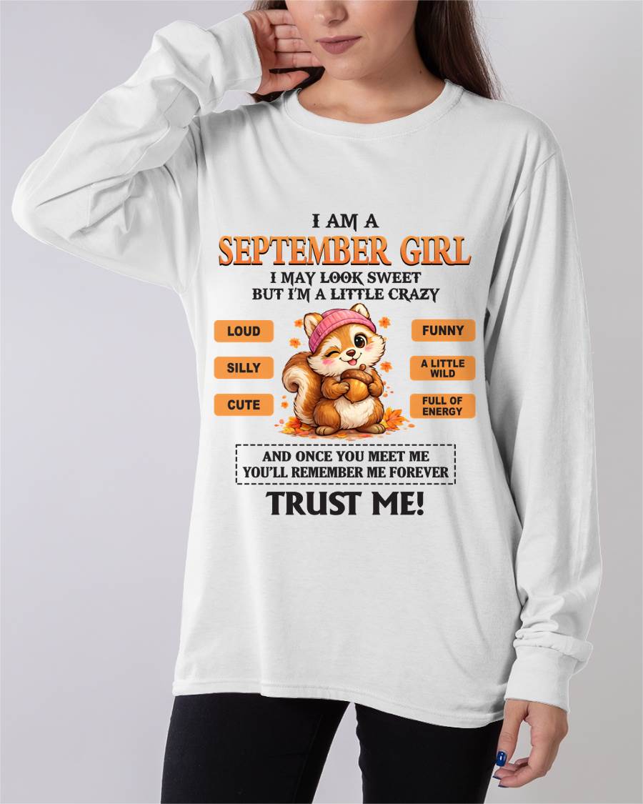 SEPTEMBER GIRL - SWEET BUT A LITTLE CRAZY AND FULL OF ENERGY - FOR WOMEN - TLEE09 (SKU2603-126-09)