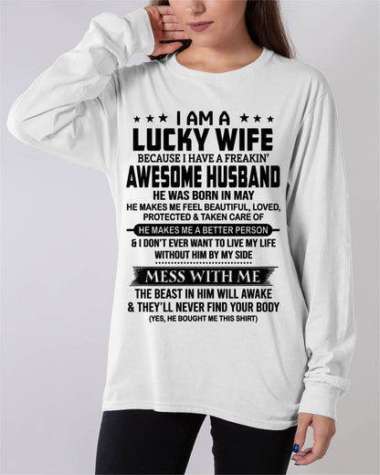 MAY BORN HUSBAND'S LUCKY WIFE - FROM HUSBAND - TLEE05 (SKU2605-97-05)