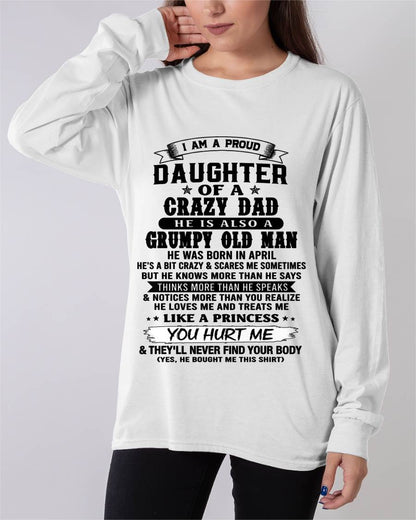 APRIL - PROUD DAUGHTER OF DAD - FROM DAD - TLEE04 (SKU2606-209-04)