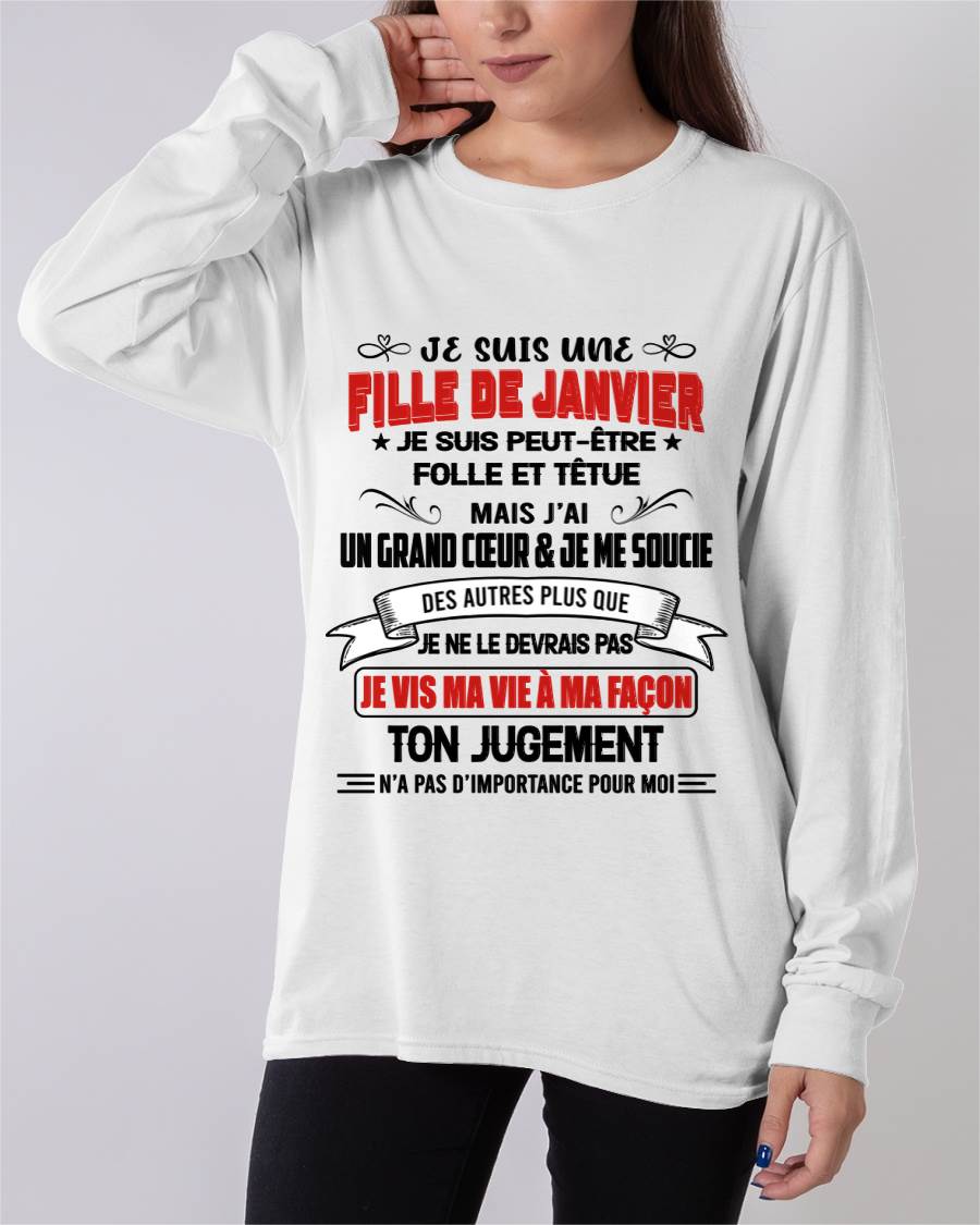 FILLE DE JANVIER – FIÈRE ET LIBRE – POUR LES FEMMES - TLEE01 (SKU2603-354-01)
