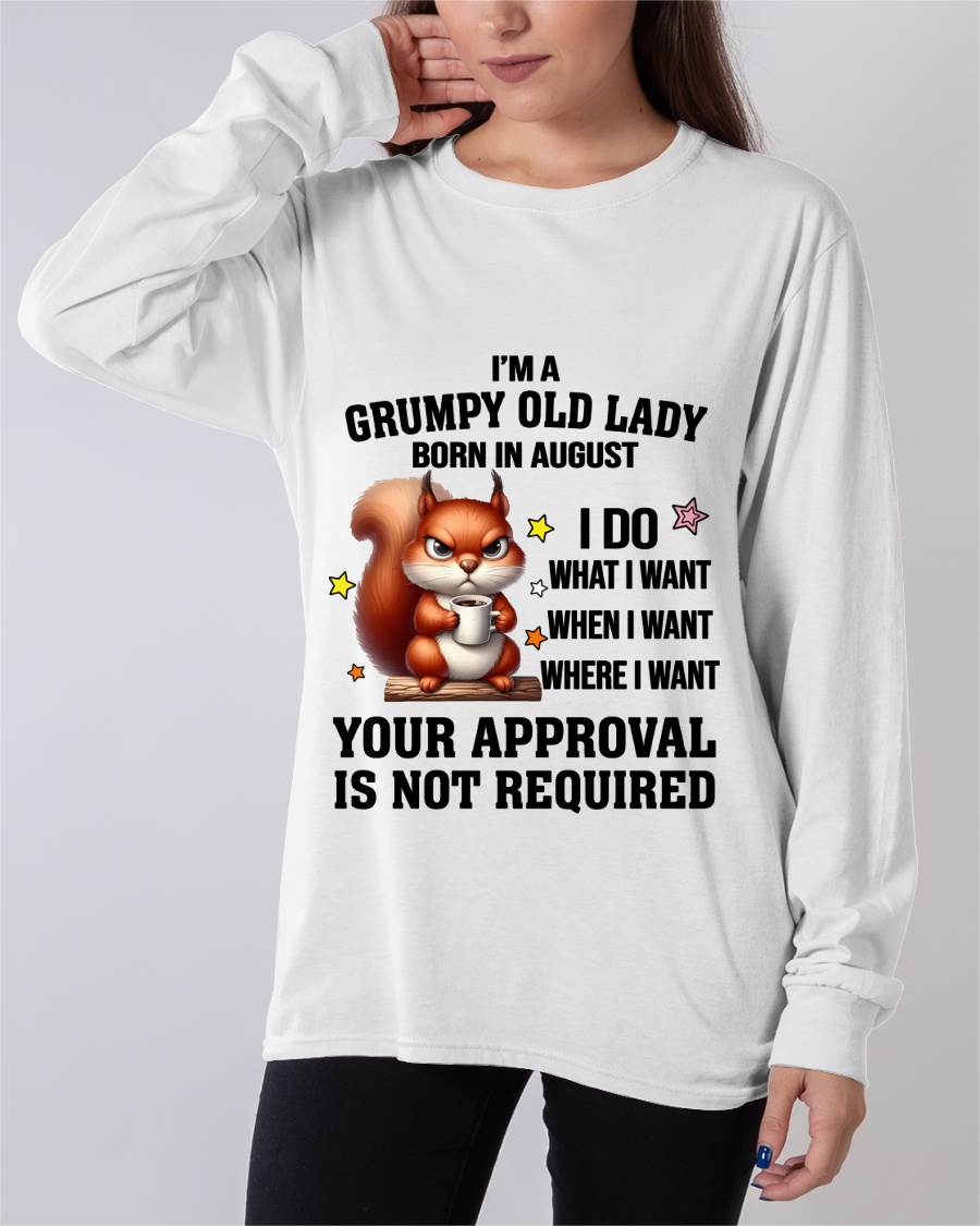 AUGUST BORN WOMEN DON’T NEED APPROVAL TEE - FOR WOMEN - TLEE08 (SKU2605-211-08)