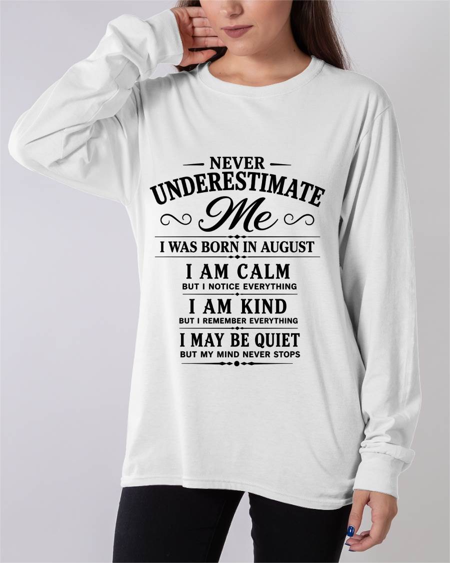 AUGUST GIRL : CALM, KIND, UNFORGETTABLE - FOR WOMEN - TLEE08 (SKU2606-139-08)