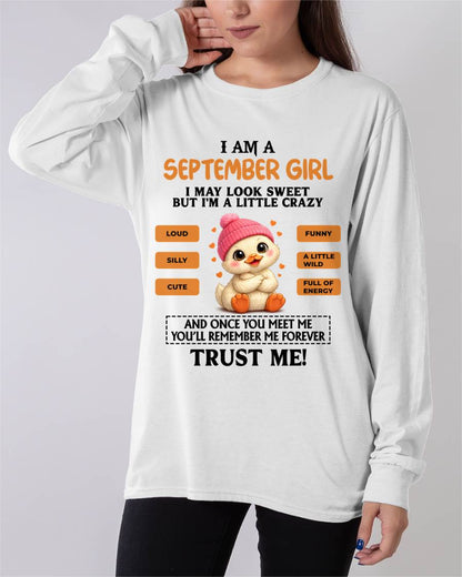 SEPTEMBER GIRL - SWEET, LOUD, AND A LITTLE WILD, FULL OF LIFE AND ENERGY - FOR WOMEN - TLEE09 (SKU2603-200-09)