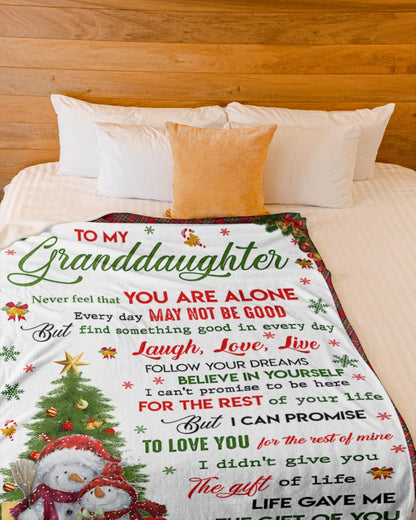 BLANKET FOR GRANDDAUGHTER – COMFORT & WARMTH GIFT Sherpa Fleece Blanket NTTD00 (SKUB-CHRISTMAS2)