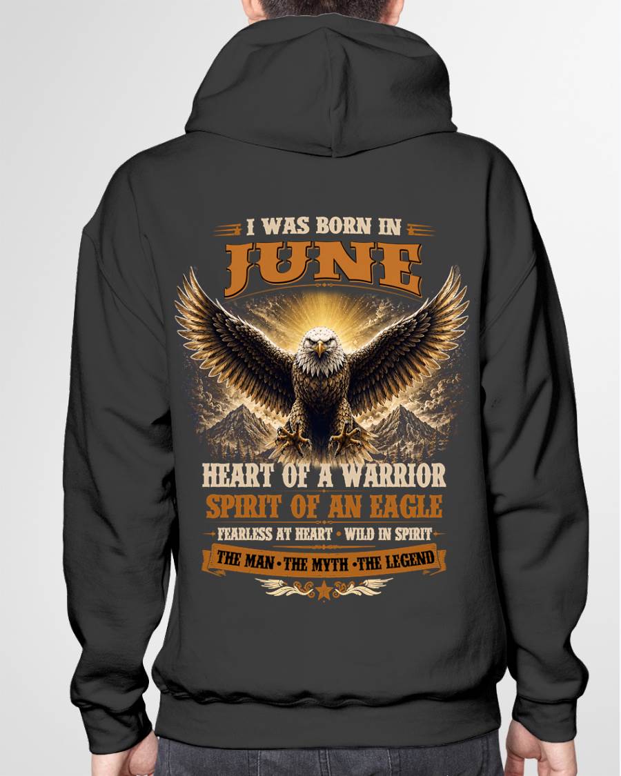 JUNE BORN WARRIOR EAGLE SHIRT DESIGN - FOR MAN - TLEE06 (SKU2605-225-06)
