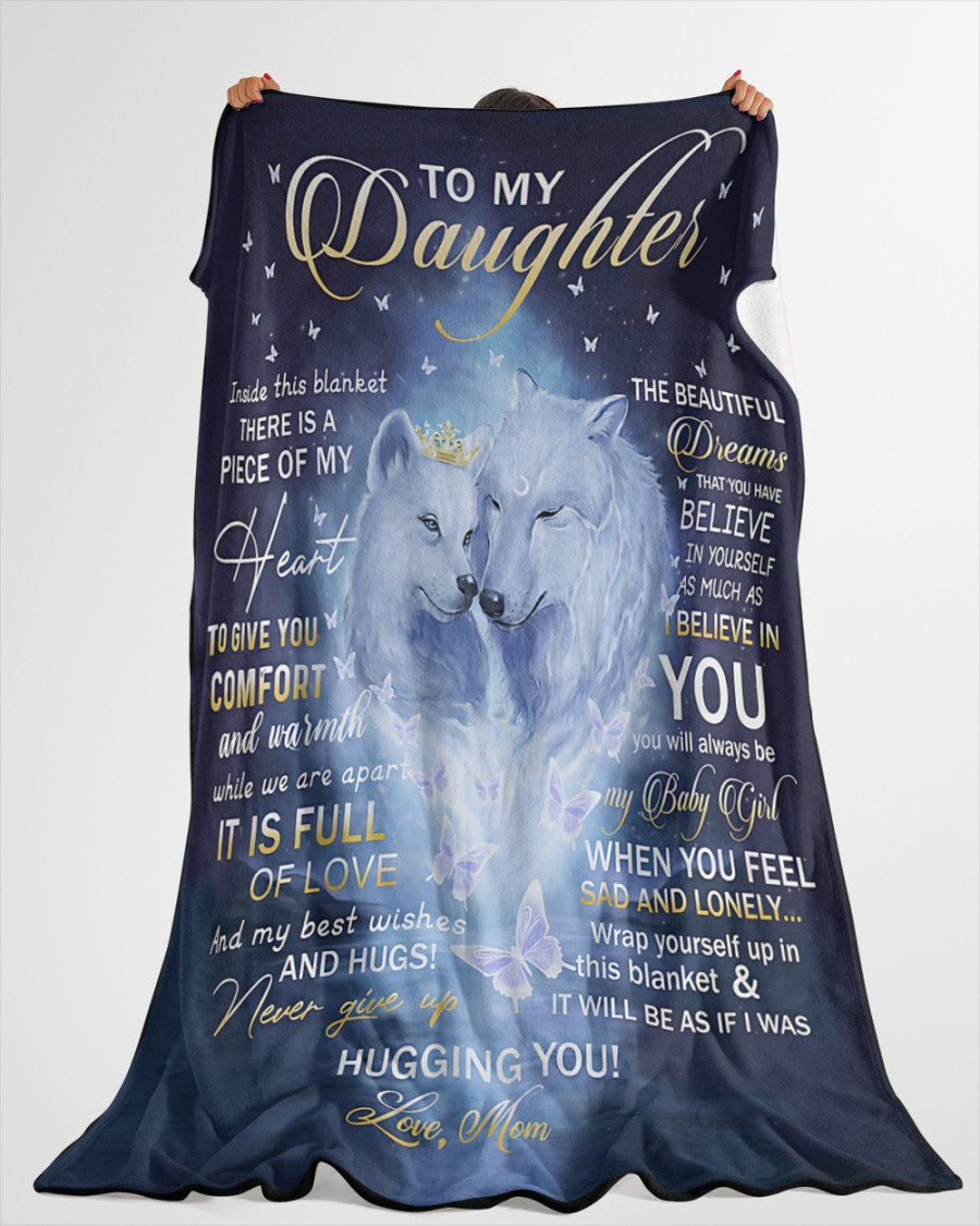 Special Gift For Your Daughter Blanket - From Mom (SKUB12-07)