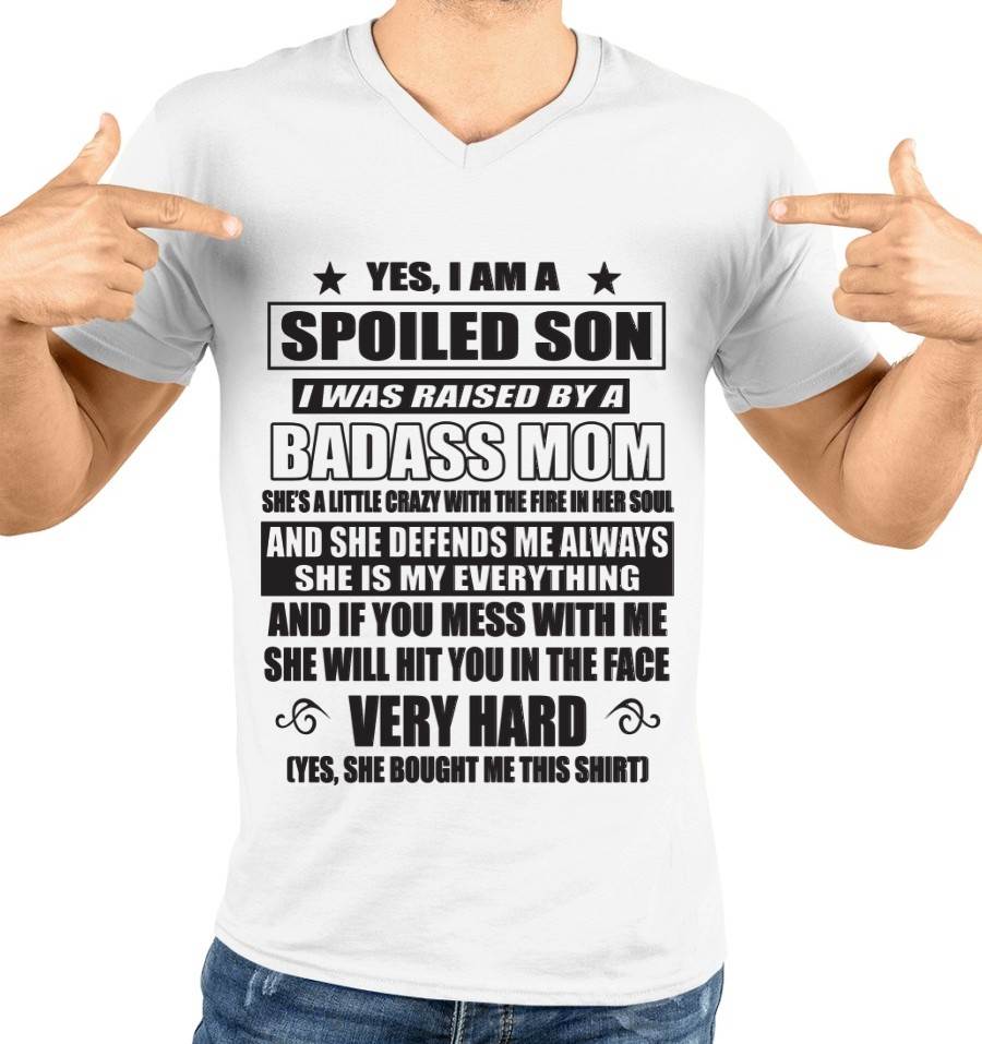 MY MOM RAISED ME WITH LOVE AND ATTITUDE - FROM MOM - TLEE00 (SKU2605-282-00)