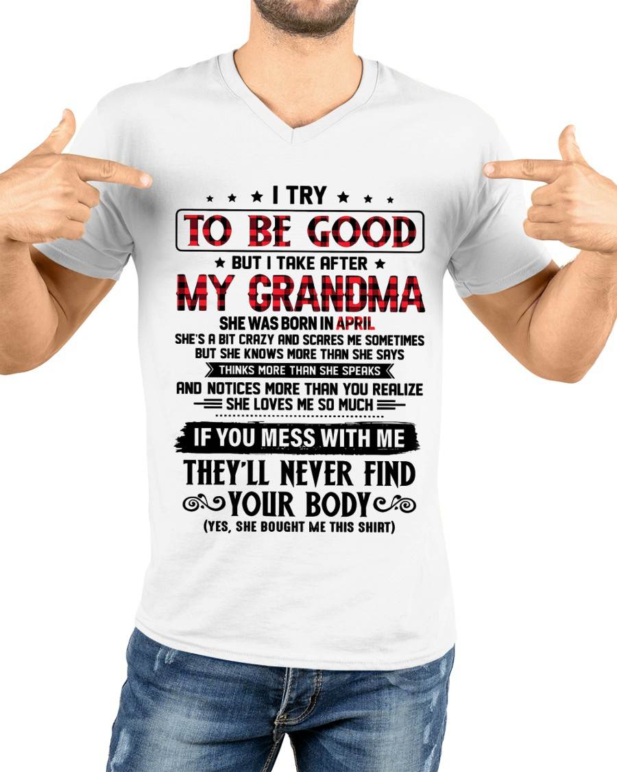 APRIL - I TRY TO BE GOOD BUT I TAKE AFTER MY GRANDMA - FROM GRANDMA - TLEE04 (SKU07-102-04)