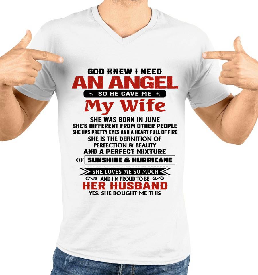 JUNE - GOD KNEW I NEEDED AN ANGEL SO HE GAVE ME MY WIFE - FROM WIFE - TLEE06 (SKU26T-01-54-06)