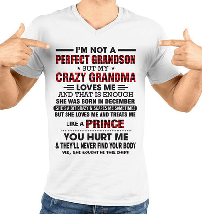 DECEMBER - PROUD GRANDSON OF A CRAZY GRANDMA - FROM GRANDMA - TLEE12 (SKU2603-71-12)