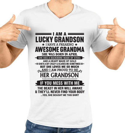 APRIL - GRANDSON OF A STRONG & LOVING GRANDMA - FROM GRANDMA - TLEE04 (SKU11-154-04)