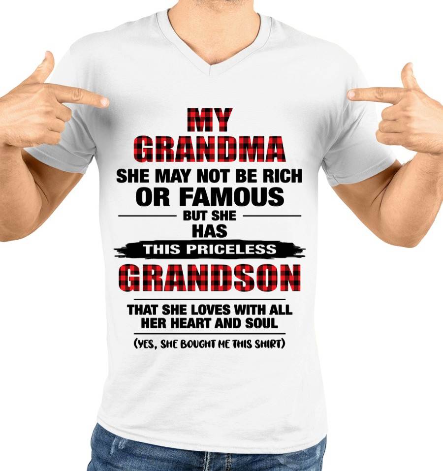 GRANDMA LOVES ME – PRICELESS GRANDSON GIFT- FROM GRANDMA - TLEE00 (SKU2604-260-00)