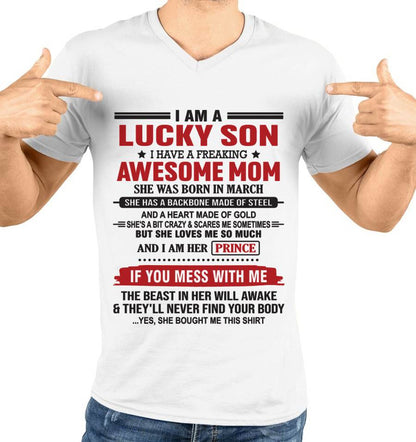 MARCH - LUCKY SON OF A STRONG AND PROTECTIVE MOM - FROM MOM - TLEE03 (SKU2602-97-03)