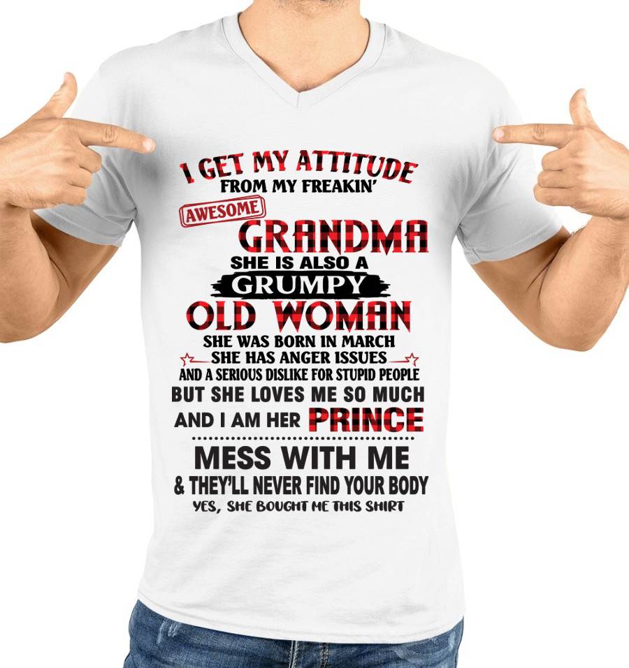 MARCH - I GET MY ATTITUDE FROM MY FREAKIN’ AWESOME GRANDMA - FROM GRANDMA - TLEE03 (SKU2603-157-03)