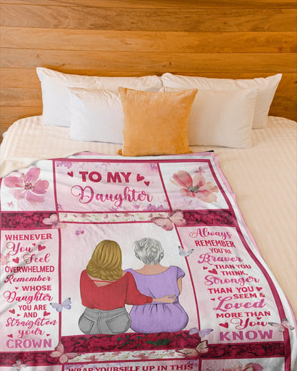 Special Gift For Your Daughter Blanket - From Mom (SKU2604-187)