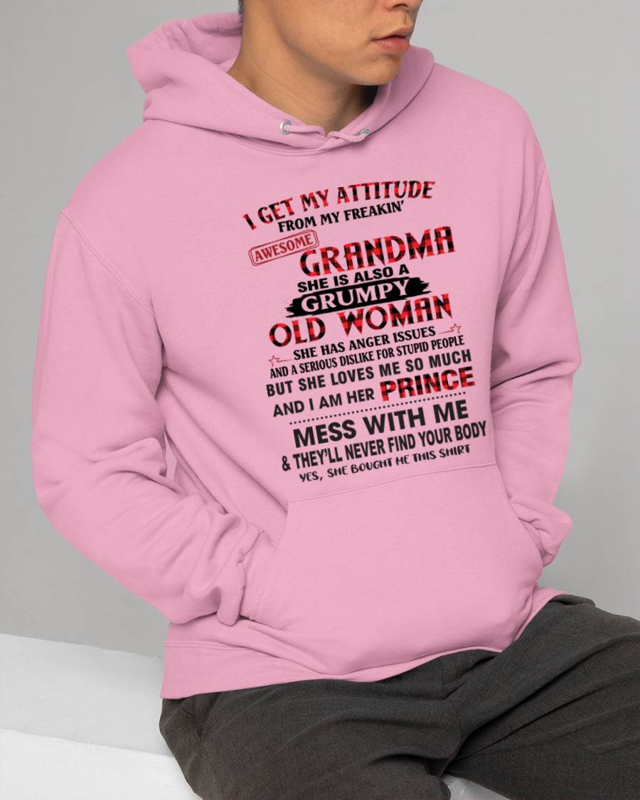 I GET MY ATTITUDE FROM MY FREAKIN’ AWESOME GRANDMA - FROM GRANDMA - TLEE00 (SKU2603-157-00)