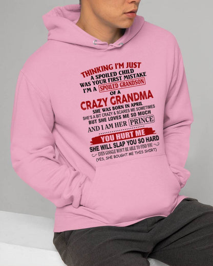 APRIL - GRANDMA’S BOY – LOVED, SPOILED & PROTECTED - FROM GRANDMA - TLEE04 (SKU2602-128-04)