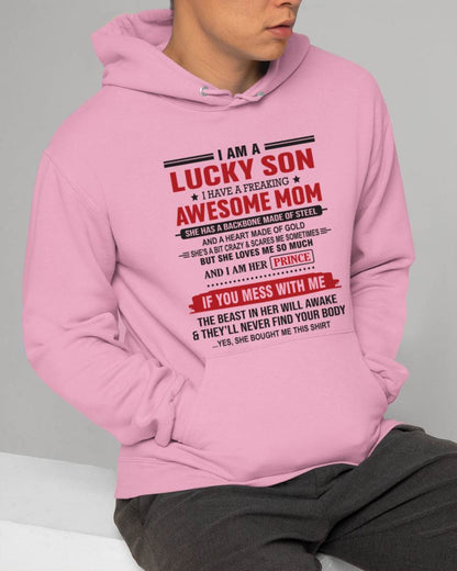 LUCKY SON OF A STRONG AND PROTECTIVE MOM - FROM MOM - TLEE00 (SKU2602-97-00)