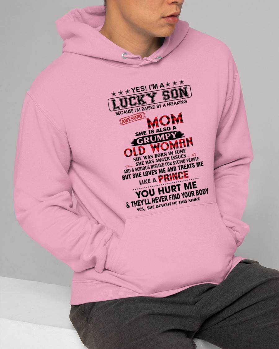 JUNE - LUCKY SON – PROUD TO BE RAISED BY AN AWESOME MOM - FROM MOM - TLEE06 (SKU2603-106-06)