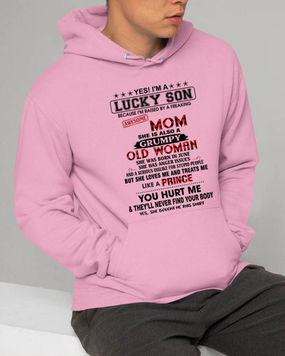 JUNE - LUCKY SON – PROUD TO BE RAISED BY AN AWESOME MOM - FROM MOM - TLEE06 (SKU2603-106-06)