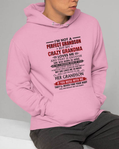 APRIL - I’M NOT PERFECT, BUT MY CRAZY GRANDMA LOVES ME - FROM GRANDMA - TLEE04 (SKU26T-01131-04)
