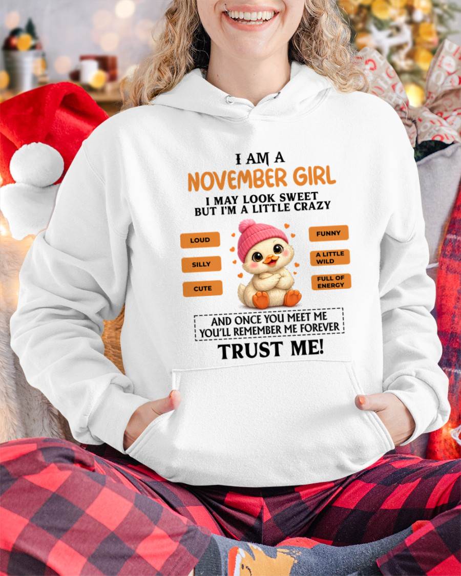 NOVEMBER GIRL - SWEET, LOUD, AND A LITTLE WILD, FULL OF LIFE AND ENERGY - FOR WOMEN - TLEE11 (SKU2603-200-11)