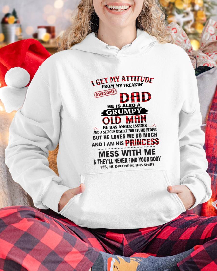 I GET MY ATTITUDE FROM MY FREAKIN' AWESOME DAD - FROM DAD - TLEE00 (SKU2603-78-00)