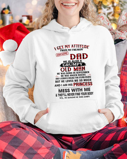 SEPTEMBER - I GET MY ATTITUDE FROM MY FREAKIN' AWESOME DAD - FROM DAD - TLEE09 (SKU2603-78-09)