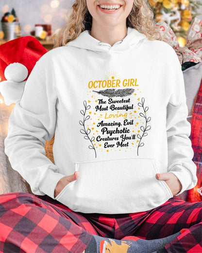 OCTOBER GIRL – SWEET, BEAUTIFUL & A LITTLE PSYCHOTIC - FOR WOMEN - TLEE10 (SKU2603-297-10)