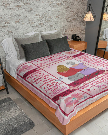 Special Gift For Your Granddaughter Blanket - From Grandma (SKU2605-235)