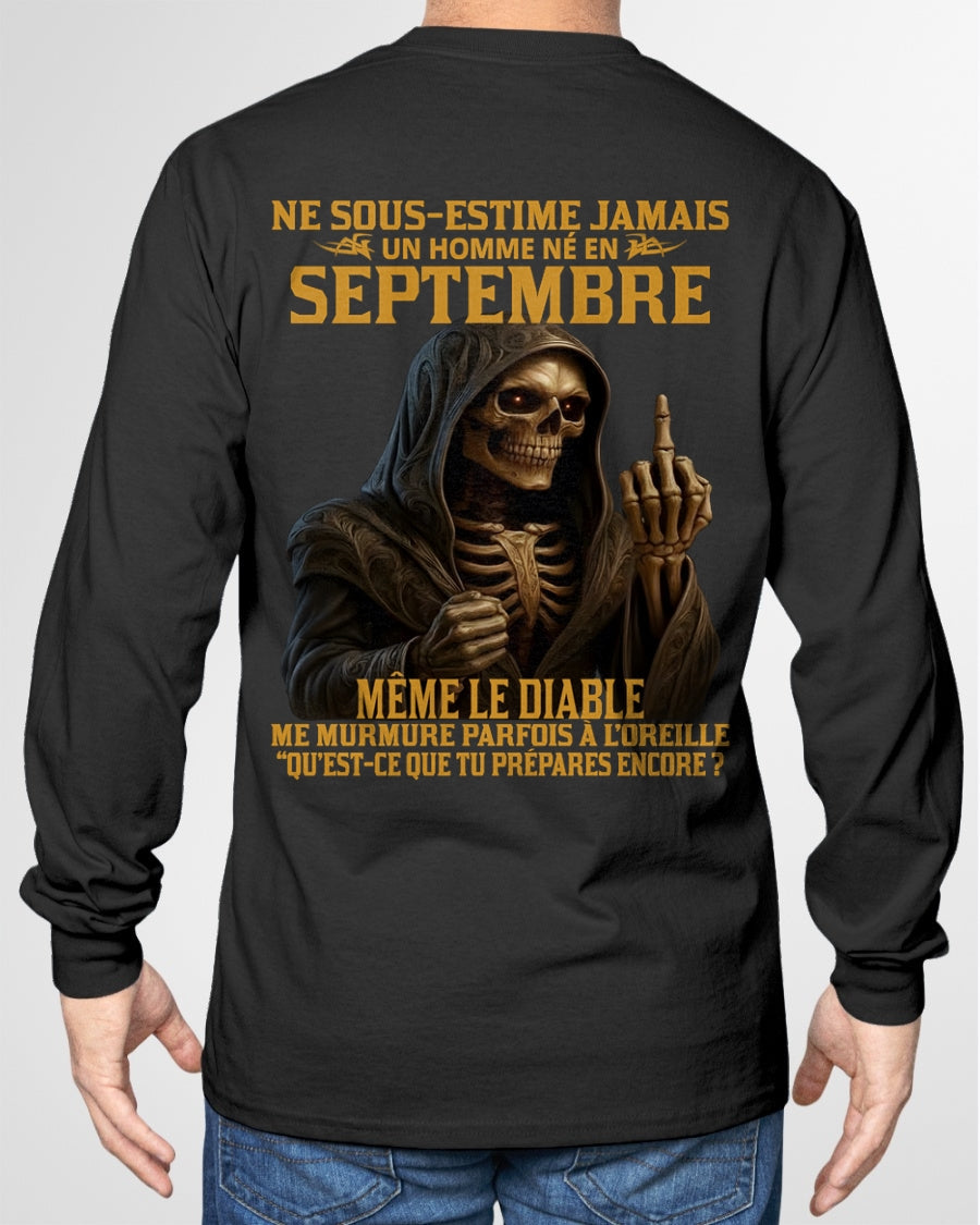 NE SOUS-ESTIME JAMAIS UN HOMME NÉ EN SEPTEMBRE Fr09 TLEE09 male (SKU12-305-09)