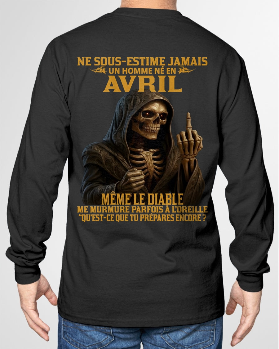 NE SOUS-ESTIME JAMAIS UN HOMME NÉ EN AVRIL Fr04 TLEE04 male (SKU12-305-04)