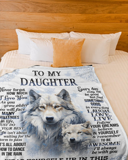 Special Gift For Your Daughter Blanket - From Mom (SKUB12-98)