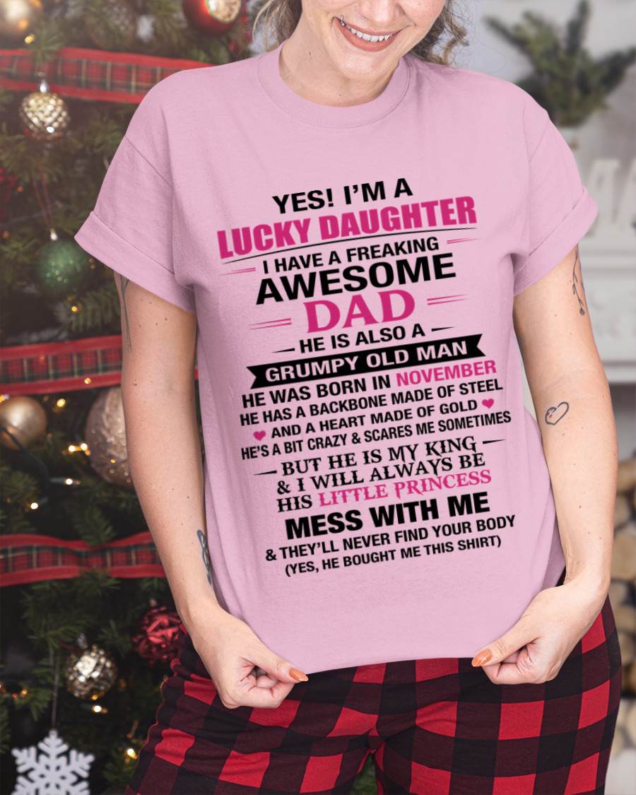 NOVEMBER - A LUCKY DAUGHTER – DADDY’S LITTLE PRINCESS - FROM DAD - TLEE11 (SKU2604-16-11)