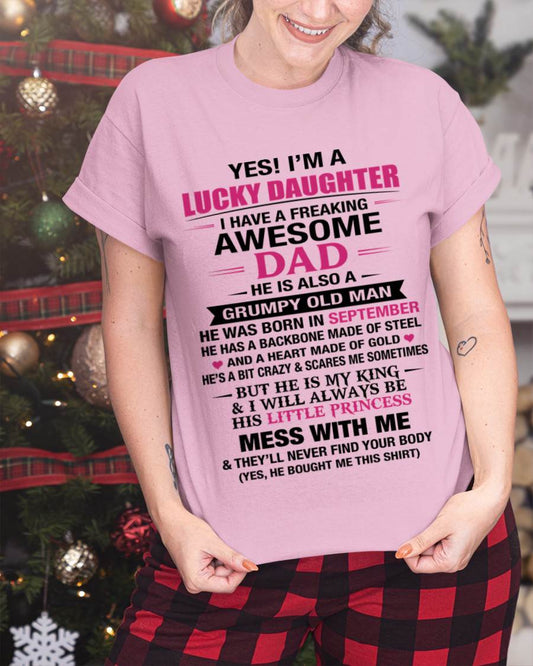 SEPTEMBER - A LUCKY DAUGHTER – DADDY’S LITTLE PRINCESS - FROM DAD - TLEE09 (SKU2604-16-09)