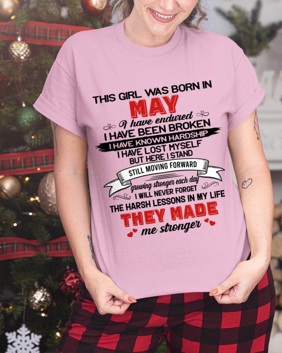 MAY - EVERY HARD LESSON MADE ME STRONGER - FOR WOMEN - TLEE05 (SKU2602-22-05)