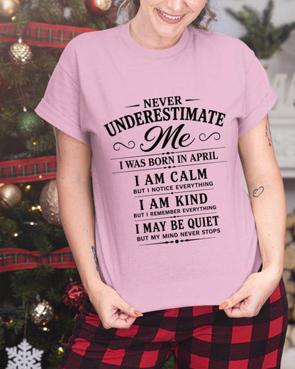 APRIL GIRL : CALM, KIND, UNFORGETTABLE - FOR WOMEN - TLEE04 (SKU2606-139-04)