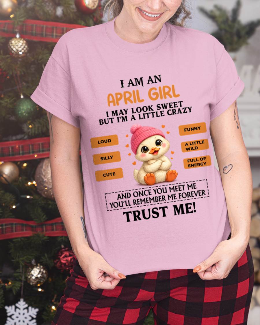 APRIL GIRL - SWEET, LOUD, AND A LITTLE WILD, FULL OF LIFE AND ENERGY - FOR WOMEN - TLEE04 (SKU2603-200-04)