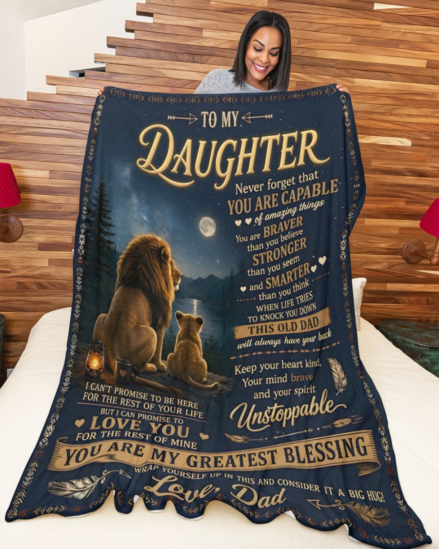 Special Gift For Your Daughter Blanket - From Dad (SKU2606-234)