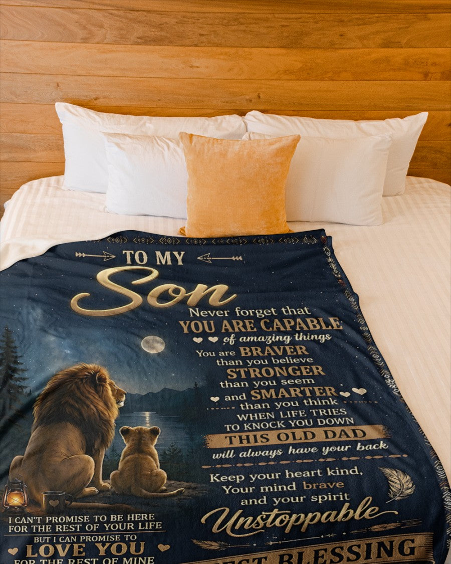 Special Gift For Your Son Blanket - From Dad (SKU2606-235)