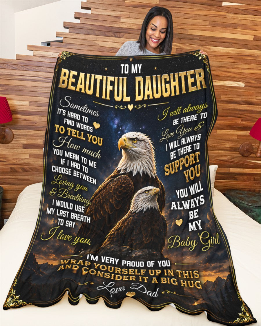 Special Gift For Your Daughter Blanket - From Dad (SKU2605-77)